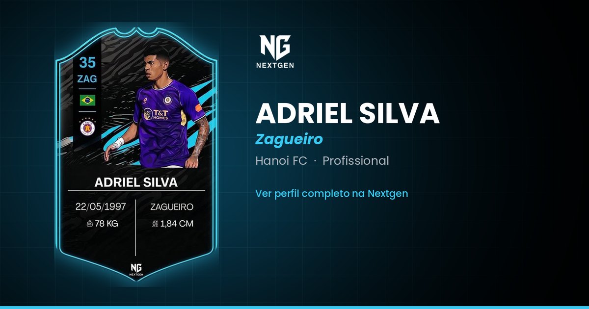 Carta do atleta Adriel Silva