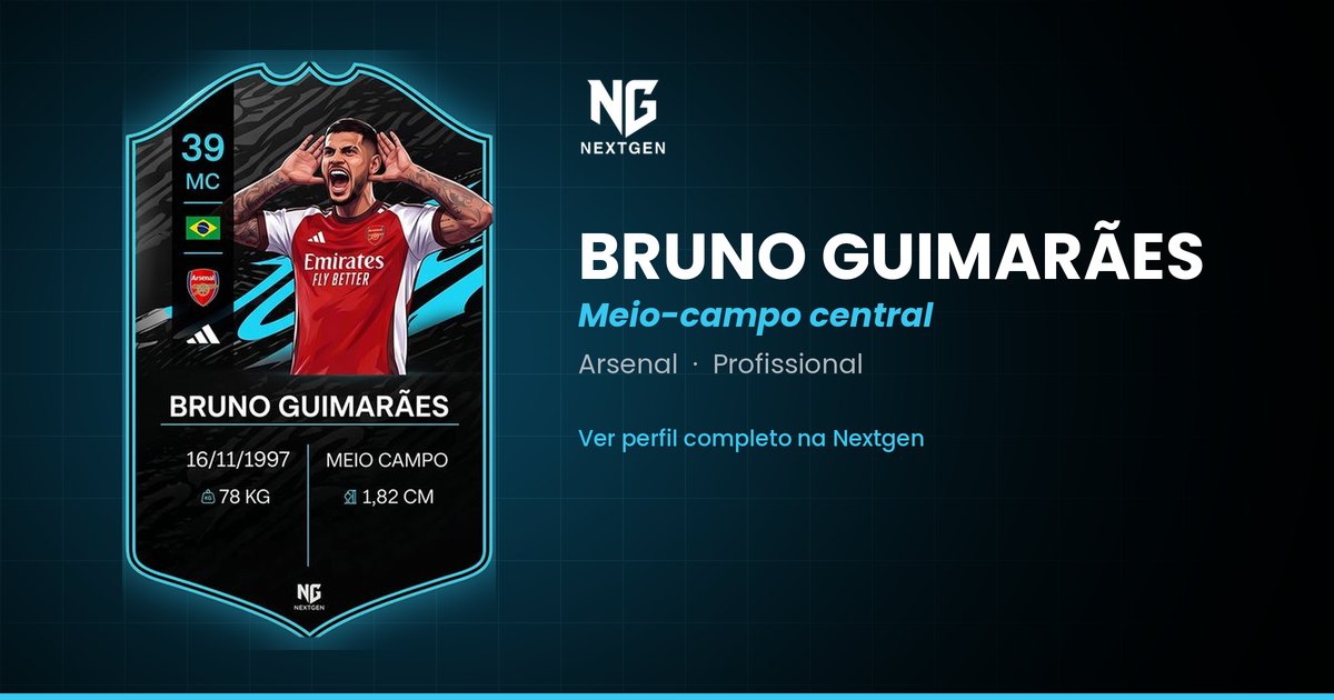 Carta do atleta Bruno Guimarães
