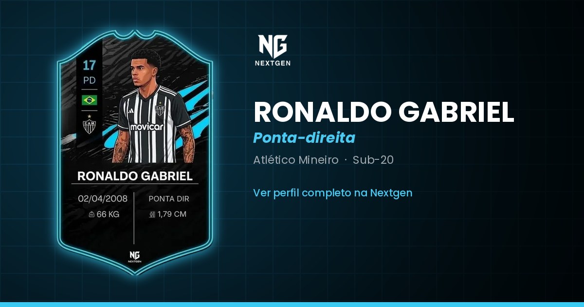 Carta do atleta Ronaldo Gabriel
